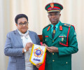 ​WAZIRI WA ULINZI NA JKT AKUTANA NA MKURUGENZI WA BARAZA LA MICHEZO YA MAJESHI DUNIANI- CISM